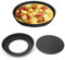 Hztyyier 9 Inch Moule à Tarte à Fond Amovible Antiadhésif Moule à Quiche Pizza Bakeware Moule à Gâteau Rond Tray
