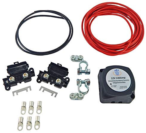 Batterie Trennrelais Komplettset/Vollautomatisch 12 V / 140 Ampere
