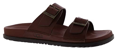 UGG Australia Herren Wainscott Buckle Slide Schiebe-Sandalen, Cognac-Leder, 44 EU