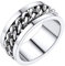 PROSTEEL Drehringe für Damen Herren Edelstahl Kette Bandring in Größe 57 8mm breit Spinner Ring massiv Männer Frauen Verlobung Hochzeit Ring Modeschmuck Accessoire