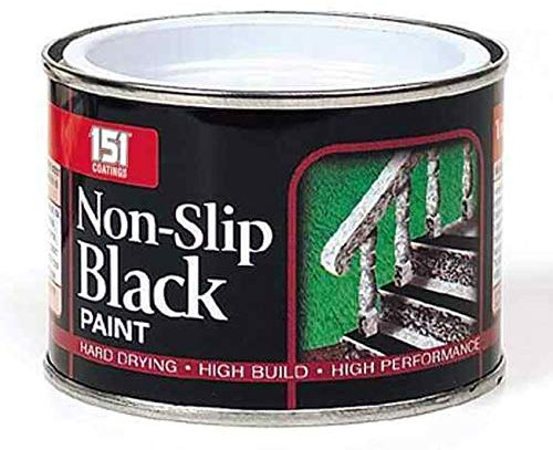 SDMAX 151 Coatings Paint Primer Metallic Gloss Matt 180ml, Non-drip Gloss Paints, Hard Drying, Hard Built, And High Performance (Non-slip Black Matte)