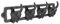 MIDWEST CRAFT HOUSE 4 Cast Iron Dog Tail Hooks On Rack