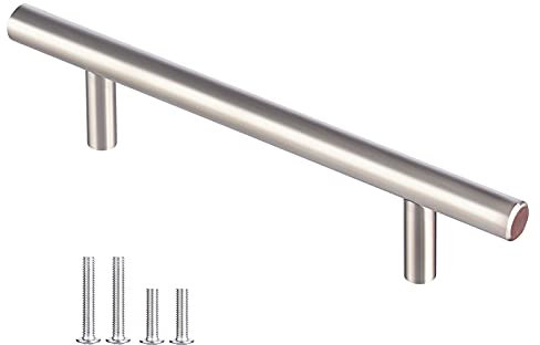 DEWUR 20 x 96mm Tiradores Cocina Tiradores Armarios Tiradores Para Cajones Acero de Inoxidable, Diámetro 10mm, Plata