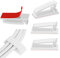 Sukudon 60 PCS Large Strong Self-Adhesive Plastic Outdoor Cable Clips, Wire Fixing Manager, 33mm Suitable for Car, Home and Office(White)