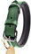 Schnüffelfreunde Halsband für Hunde aus Leder, Hundehalsband für den großen, mittleren und kleinen Hund, Lederhalsband gepolstert, robust (L - 36-45cm, Grün)