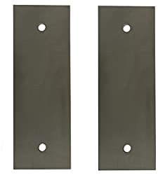 Verbindungsplatten, Distanzplatte für Quadratrohrschelle u. Rechteckrohrschelle 2 Stück (Edelstahl V2A, Verbindungsplatte für Schelle 90x90mm)