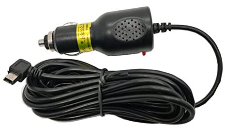 Mini USB Dashcam Ladegerät,Auto Ladegerät Zigarettenanzünder Auto Ladegerät Ladeadapter KFZ Ladegerät mit 3,5m USBNetzteil Kabel und Sicherung 10A Universal Autoladegerät für Dash Camera,1.5A