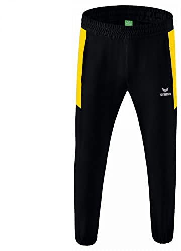 Erima Unisex Kinder Team Basic Präsentationshose (1102240), schwarz/gelb, 164
