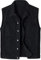 KTWOLEN Herren Kutte Jeansweste Motorrad Denim Weste Freizeit Ärmellos Jeansjacke Rocker Biker Jeans Weste für Männer, Schwarz, 3XL