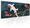 Japanese Anime Gaming Mouse Pad XL Red White Koi Fish Art Blue Gold Texture Extended Big Large Desk Mat Non-Slip Rubber Base Stitched Edge Long Keyboard Mousepad for PC Computer laptop,31.5×11.8 in