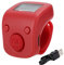 Fingerzähler Finger Counter Clicker Zähler Reihenzähler Digitale elektronische LED Fingerzähler für Inventur Sport Marketing Flugzeug Golf muslimisches Gebet(Verheißungsvolles Rot)