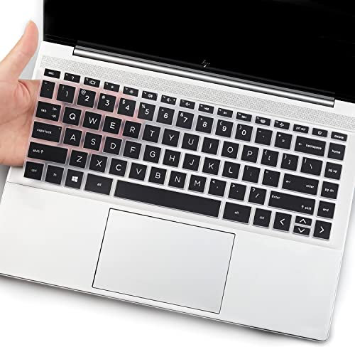 UUONDO Keyboard Cover Skin for HP Envy 15 x360 15.6 Laptop 15-ey 15-ew 15-ew0023dx 15-ew0013dx 15-ey0000 15z-ey000 15t-ew000/HP Envy 16 16t 16t-h000 16-h0787nr 16-h0747nr Laptop Protector Cover-Black