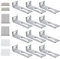 WhiteboardMontagezubehör, WhiteboardHalterungen, WhiteboardInstallationsset enthält Aufhängerstützen, Schrauben und Erweiterungsrohr zum Aufhängen von Whiteboards, Bürobedarf (38 x 9,5 x 12 mm),