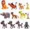 Babioms 12Pcs Lion Kuchen Dekoration, Cartoon Cake Toppers, Lion Figuren Set, Cupcake Toppers Figuren König der Löwen, für Kinder Geburtstag Party Kuchen Dekoration Supplies