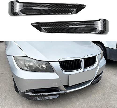 Auto Frontspoiler Lippe für BMW 3 Series E90 E91 Pre-Facelift 320i 330i 2005-2008, FrontstoßStange Splitter Antikollisions Diffusor Front Flaps Lippen Kinn Schutz Zubehör,Carbon-Fiber-Look