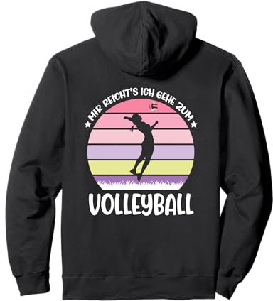 Ich Gehe Zum Volleyball, Damen Volleyballerin Frauen Pullover Hoodie