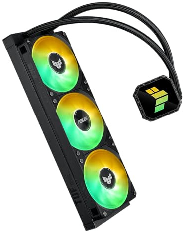 TUF Gaming LC III 360 ARGB - Sistema de refrigeración líquida todo en uno para CPU con tres ventiladores preinstalados, bomba eficiente para asegurar temperaturas de funcionamiento óptimas