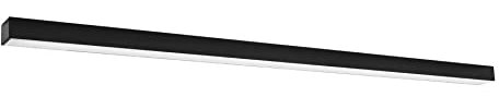 Licht-Erlebnisse LED Deckenleuchte Metall Schwarz 150 cm lang 4000 K 4940lm schmal blendarm Deckenlampe Flur Wohnzimmer