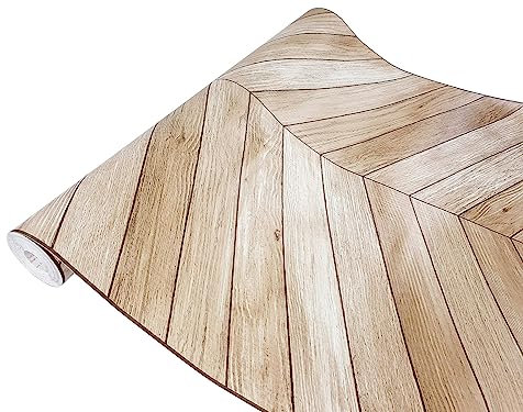 DecoMeister Vinilo Imitacion de Madera de Abeto Papel Adhesivo Para Muebles Autoadhesivo Lámina Decorativa Para Cocina Pared Puertas Para Forrar En Rollo Aspecto Madera 67,5 x 200 cm