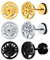 INFINIONLY Homme Femme Boucles d'oreilles en Acier Inoxydable Clous et puces d'oreilles d'arbre de vie pour Garçon Fille Bijoux fantaisie Oreilles Percées Mode Bouchons d'oreilles à vis, 3 Paires