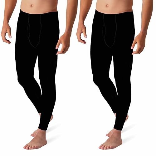 NOLOGO KATIACALZE Calzamaglia Termica Uomo in Pile Toronto - Pantaloni Termici Uomo Elasticizzati, Sottotuta Moto, Intimo Termico Invernale, Pantaloni da Lavoro Invernali, Caldi, Morbidi