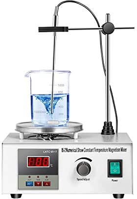 Plaque Chauffante De L'agitateur De Chauffage Électrique, Agitateur Aimant Avec Affichage Numérique LED, Plaque De Chauffage De Laboratoire De 2400 Tr / Min, Réglementation De Vitesse Sans Étape