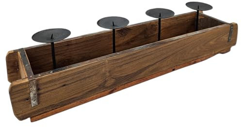 Kerzentablett Kerzenständer Kerzenhalter Holz Advent Deko Landhaus Tablett 57 cm