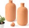 2 Pcs Large 10x5in Ollas Terracotta Self Watering Planter Insert 1.8L Terra Cotta Clay Spikes Automatic Plant Devices for Outdoor & Indoor Plants Self-irrigate