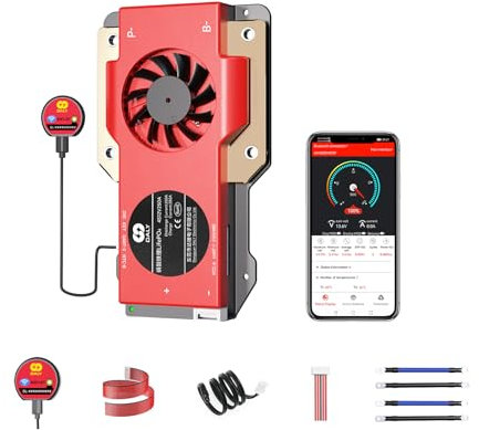 DALY BMS 4S 12V 250A Smart BMS with WiFi Bluetooth Module LifePO4 Lithium Battery Protection Card Supports Can RS485 for Motorhome, Portable Power Station