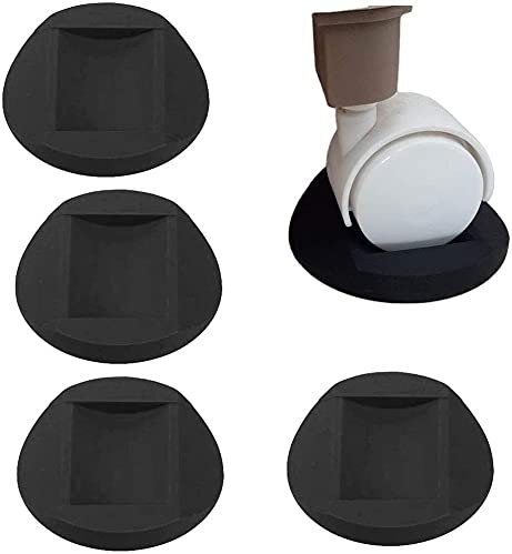 Lot de 4 roulettes pour pieds de table, dessous de verre de meubles, protections de sol pour pieds de chaise, dessous de verre antidérapants à colle douce pour tous les sols et roues de meubles, canap