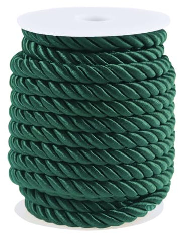 10m Atlaskordel Atlasschnur ca. 8-10 mm glänzend gedreht, Seil Kordel Schnur, Farbwahl