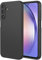 UPLAI Coque pour Samsung Galaxy A54 5G, Très Mince Soyeux Toucher Silicone Liquide Antichoc Housse avec Prime Doublure Fibre, Souple TPU Élégant Étui. Noir