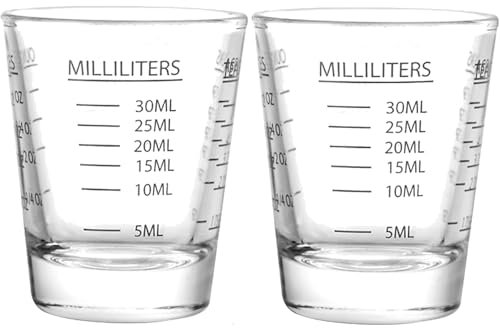 Srgeilzati Shot Glass Measuring Cup (Black, 2)