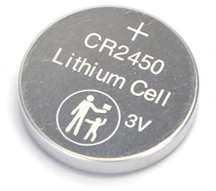 Lot de 2 Piles Bouton CR2450 3 V, idéales pour Les appareils électroniques, Les Montres et Les Jouets.