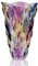 Bunte Vase, Kristallglas, große Vase, dekorativ, bunte Blumenvase, Pflanzenbehälter, für Heimdekoration, Hochzeitsdekoration, Tafelaufsätze, Party