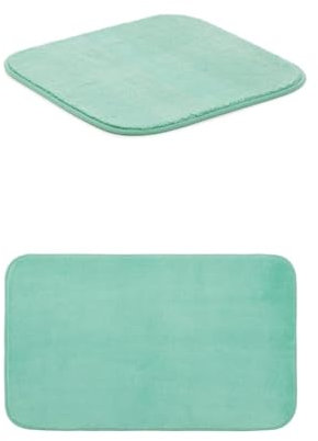 Gözze Badteppich Rio Premium 2er Set, 50x45 cm + 50x70 cm, Farbe: Mint