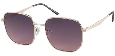 JOOX große quadratische sonnenbrille für damen und herren, uv400 schutz und trendiger metallrahmen