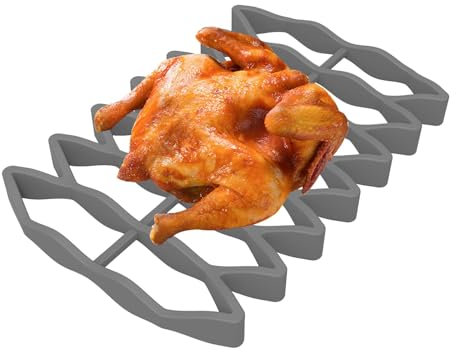 Bratrost, Backofenrost - Kühlschale für Grillrost Einsatz für Bratenrost | Kleines Ofenrost, Frittiergitter, Hitzebeständiges Ausrollgitter Gr