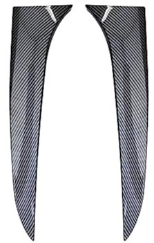 Wivplex 1 Pair Wing Canard Splitter Vertical Window Side Spoiler, for BMW, E84 X1 2009-20151 Left+Right Bright Black Stickers Car Styling Rear Spoilers Heckscheiben-Seitenspoilerflügel(BLACK Carbon Gr