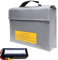 Hogvinnatil Fireproof Battery Storage Container, Fireproof Battery Bag, Battery Storage Guard Protector, Portable Safety Boxes for Transport, a Keast-resistant Charging Bag