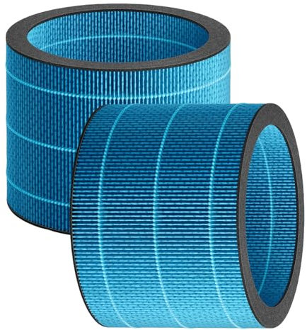 FY3455 Ersatzfilter Kompatibel mit Philips Series 3000 AC3737/10 2-in-1 Luftreiniger und Luftbefeuchter Ersatz HEPA Filter FY3455/00 Befeuchtungselement, 2 Stück