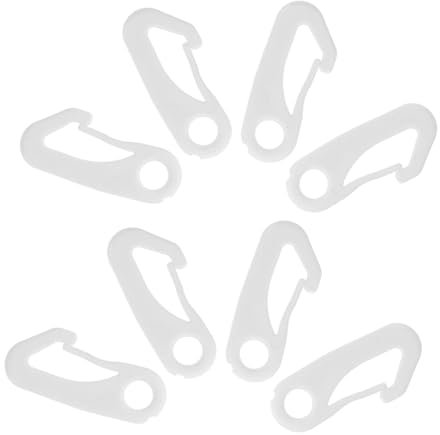 Garneck Flagpole Attachment Accessory 8 Nylon Snap Hooks Flagpole Rope Fastener for Garden Flag Stoppers