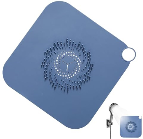 Mihauuke Tapa para Desagüe De Ducha | Rejilla De Silicona para Pelo De 28Cm | Colector Plano para Trampa De Bañera | Filtro para Lavabo Cocina Casa Apartamento Bañera Hogar