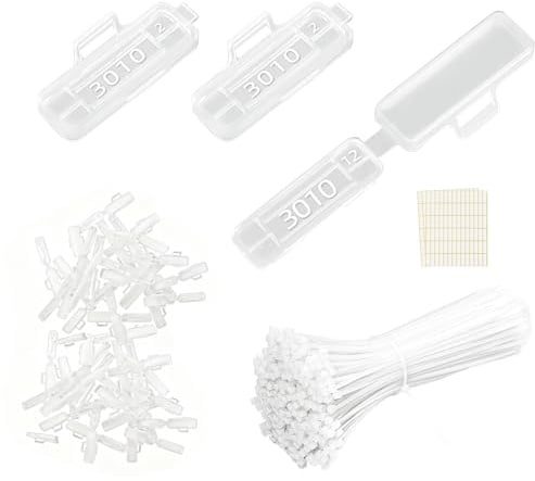OMJMYY 200 Pezzi Etichette per Cavi Etichetta Marcatore Cavo Scatola per Etichette Impermeabili con 200 Etichetta Fascette per Adatte All'etichettatura di Vari Cavi