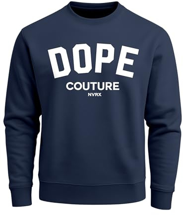 Neverless Sweatshirt Herren DOPE Couture Rundhals-Pullover