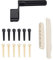 Goupilles de pont de guitare Sillet de Chevalet + cheville de guitare + String Winder Pièces de rechange pour guitare folk acoustique