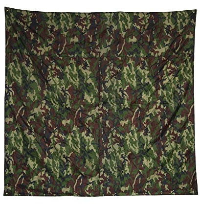 Tarp,Bache Militaire,Bâche Imperméable Et Imputrescible Camouflage,Camouflage Tapis Imperméable Léger Eérieur De Pluie Tapis De Tente De Pique-Nique De Raintent Shelter Beach(3 * 2.9M)