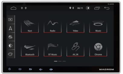 Macrom M-AN900 - Sorgente 1 DIN 9 con ANDROID, Bluetooth, 3 USB