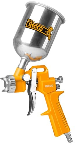 Ingco ASG4041 Pistolet pulvérisateur aérographe avec réservoir supérieur 1,5 mm 400 CC