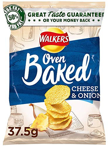 Walkers Baked Cheese & Onion Crisps - 32x37.5g